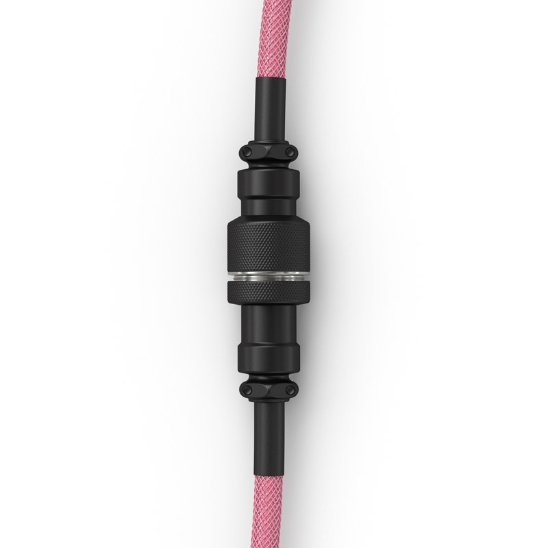 Glorious - Cabo Coiled Glorious USB-C para USB-A , 1,37m - Prism Pink