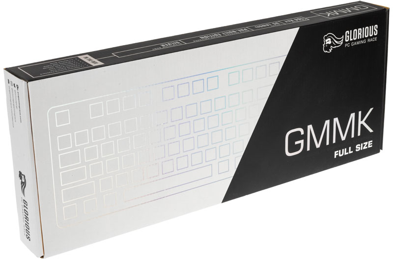 Glorious - Teclado Mecânico Glorious GMMK Full Size White Ice Edition - Gateron-Brown (US)