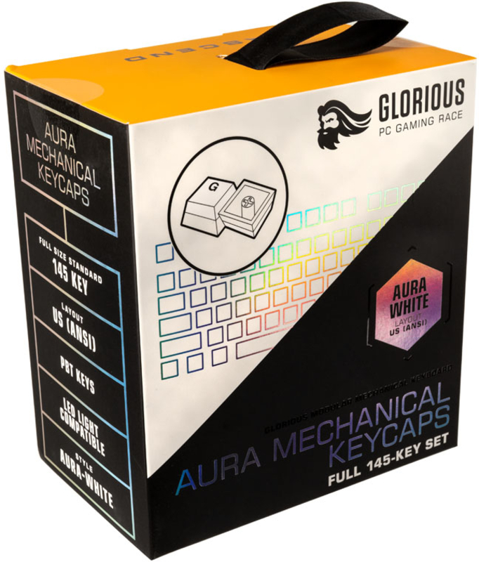 Glorious - Conjunto de 145 Teclas Glorious Aura V2 Branco (US ANSI)