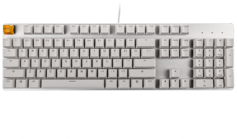 Glorious - ** B Grade ** Teclado Mecânico Glorious GMMK Full Size White Ice Edition