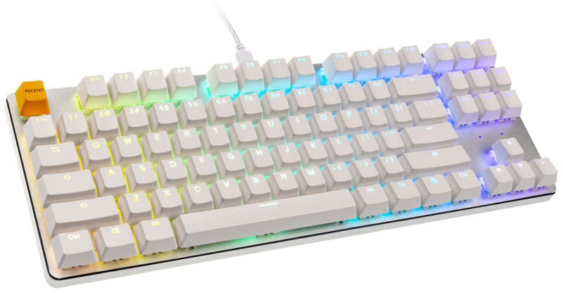 Glorious - ** B Grade ** Teclado Glorious GMMK TKL White Ice Edition - Gateron-Brown (US)