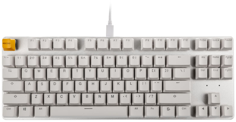 Glorious - ** B Grade ** Teclado Glorious GMMK TKL White Ice Edition - Gateron-Brown (US)