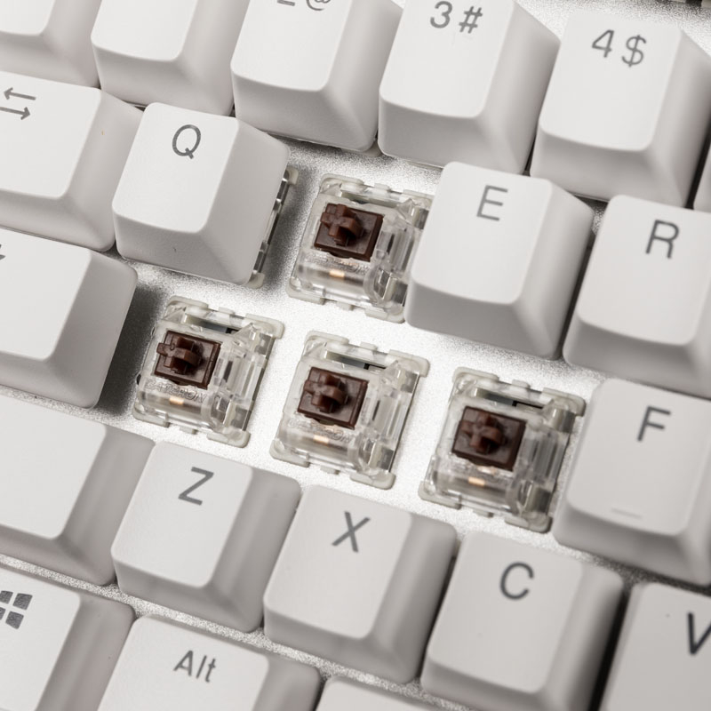 Glorious - ** B Grade ** Teclado Glorious GMMK TKL White Ice Edition - Gateron-Brown (US)