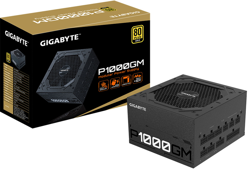 Gigabyte - Fonte Gigabyte GP-P1000GM 1000W 80+ Gold Modular