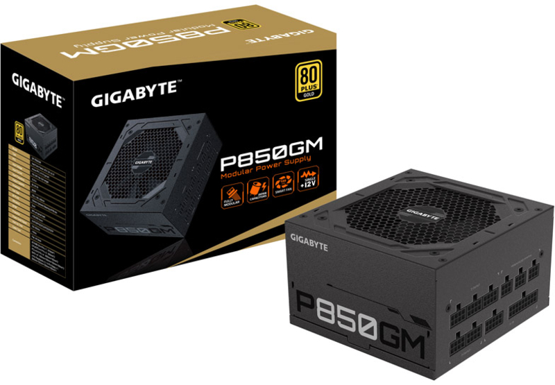 Gigabyte - Fonte Gigabyte GP-P850GM 850W 80+ Gold Modular