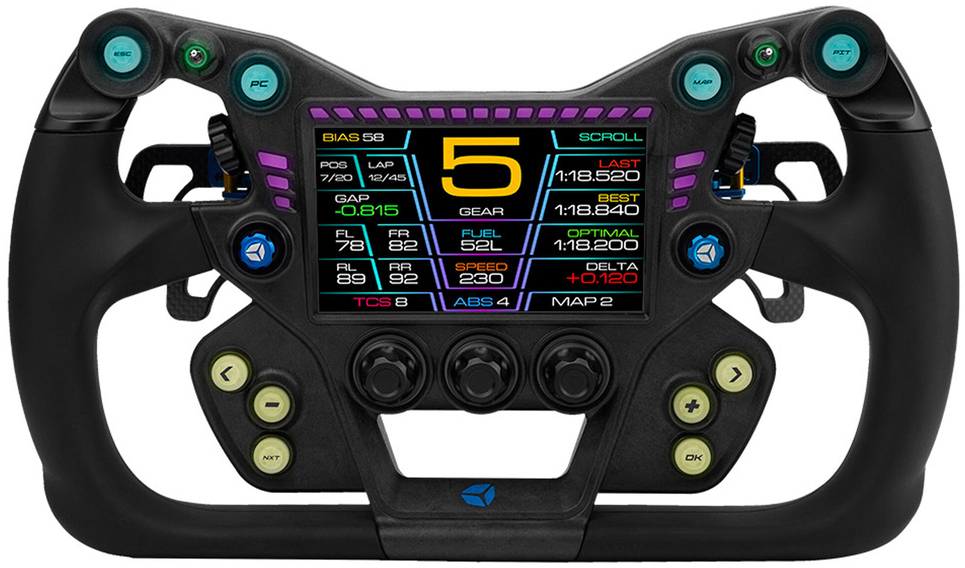 Volante Cube Controls GTX2 Grip (32cm) - Preto / Azul