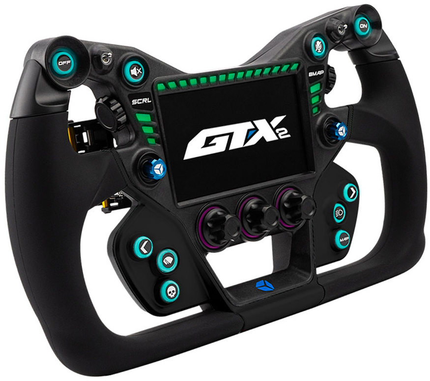 Cube Controls - Volante Cube Controls GTX2 Grip (32cm) - Preto / Azul