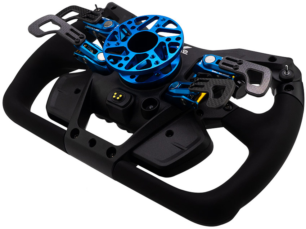 Cube Controls - Volante Cube Controls GTX2 Grip (30cm) - Branco / Azul