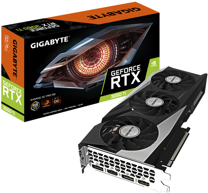 Gráfica Gigabyte GeForce® RTX 3060 Ti Gaming OC Pro Rev.3 LHR 8GB GD6