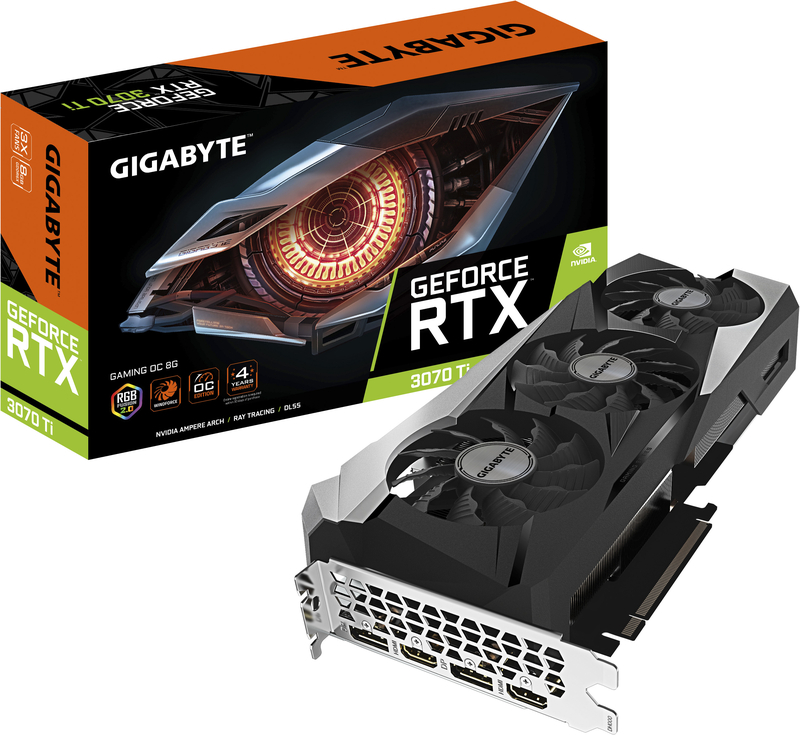 Gráfica Gigabyte GeForce® RTX 3070 Ti Gaming OC 8GB GD6
