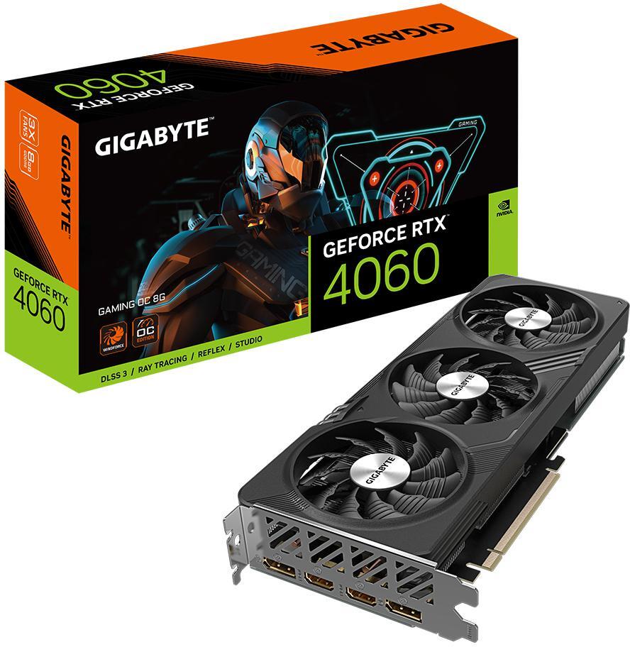 Gráfica Gigabyte GeForce® RTX 4060 Gaming OC 8GB GDDR6 DLSS3