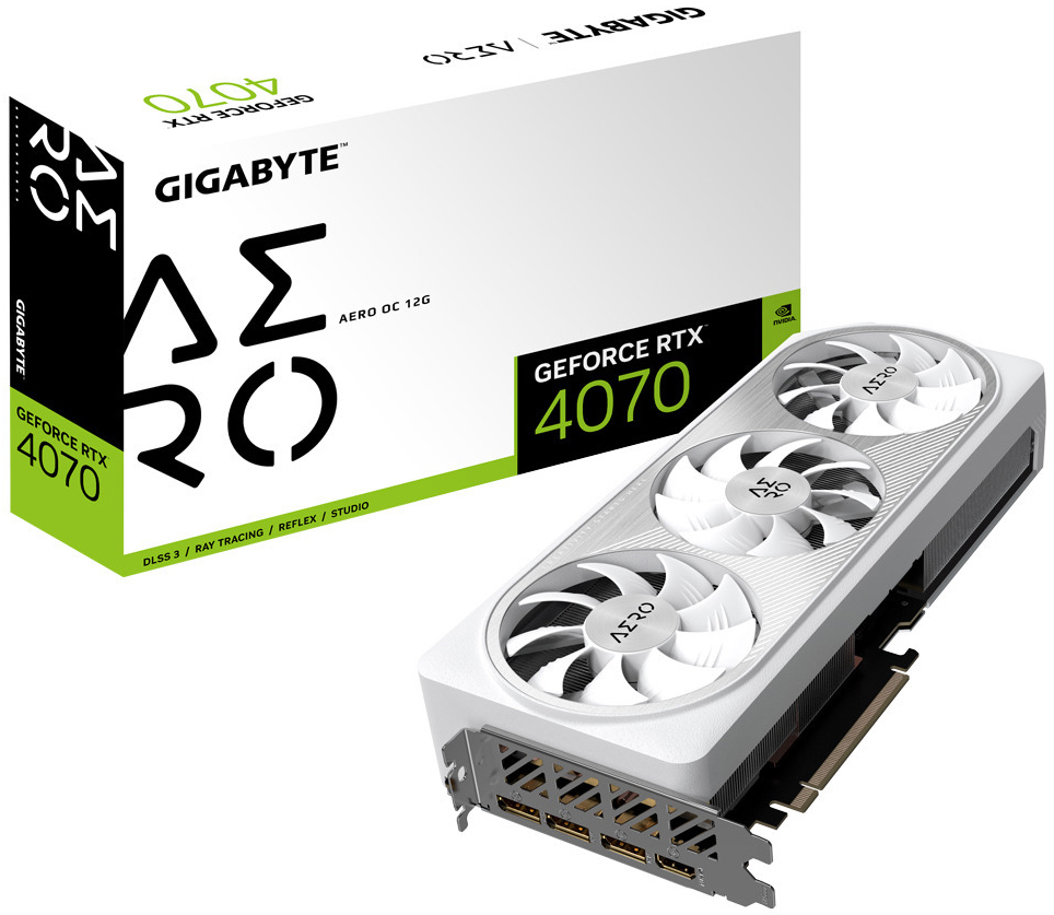 ** B Grade ** Gráfica Gigabyte GeForce® RTX 4070 Aero OC 12GB GDDR6X DLSS3