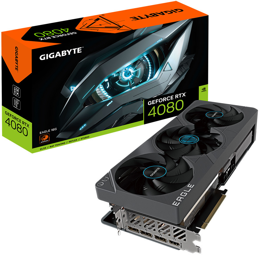 Gráfica Gigabyte GeForce® RTX 4080 Eagle 16GB GD6X DLSS3