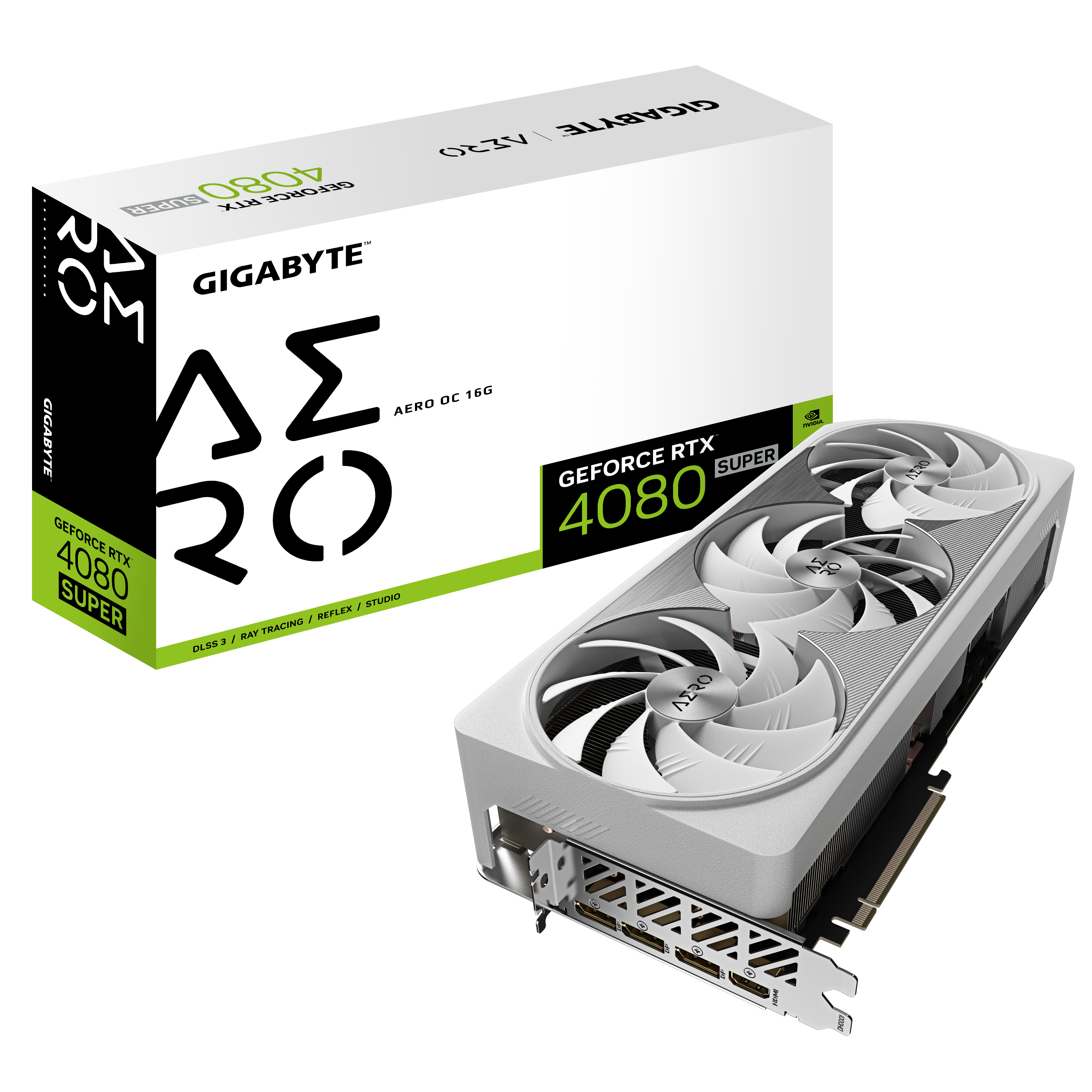Gráfica Gigabyte GeForce® RTX 4080 SUPER Aero OC 16GB GDDR6X DLSS3