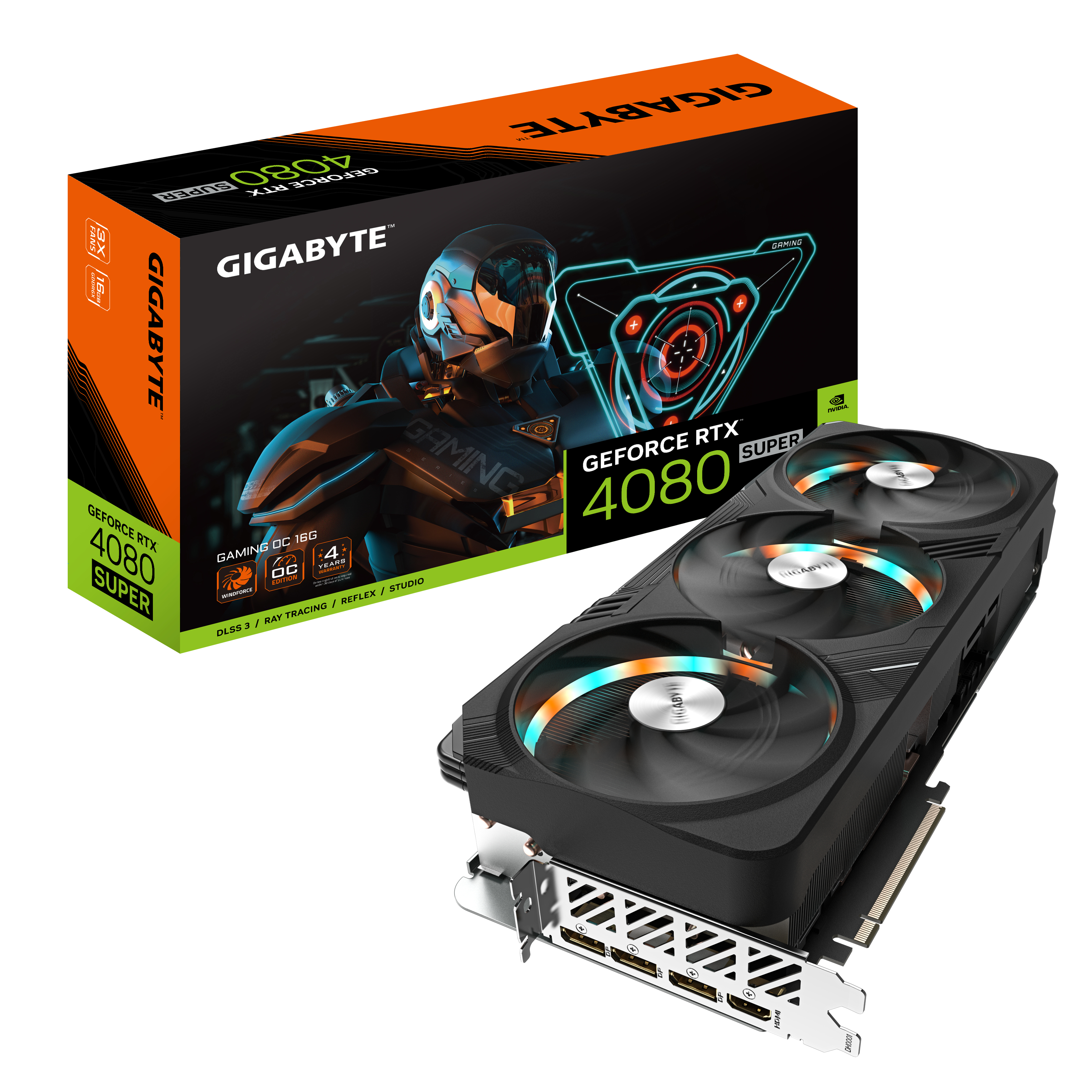 Gráfica Gigabyte GeForce® RTX 4080 SUPER Gaming OC 16GB GDDR6X DLSS3