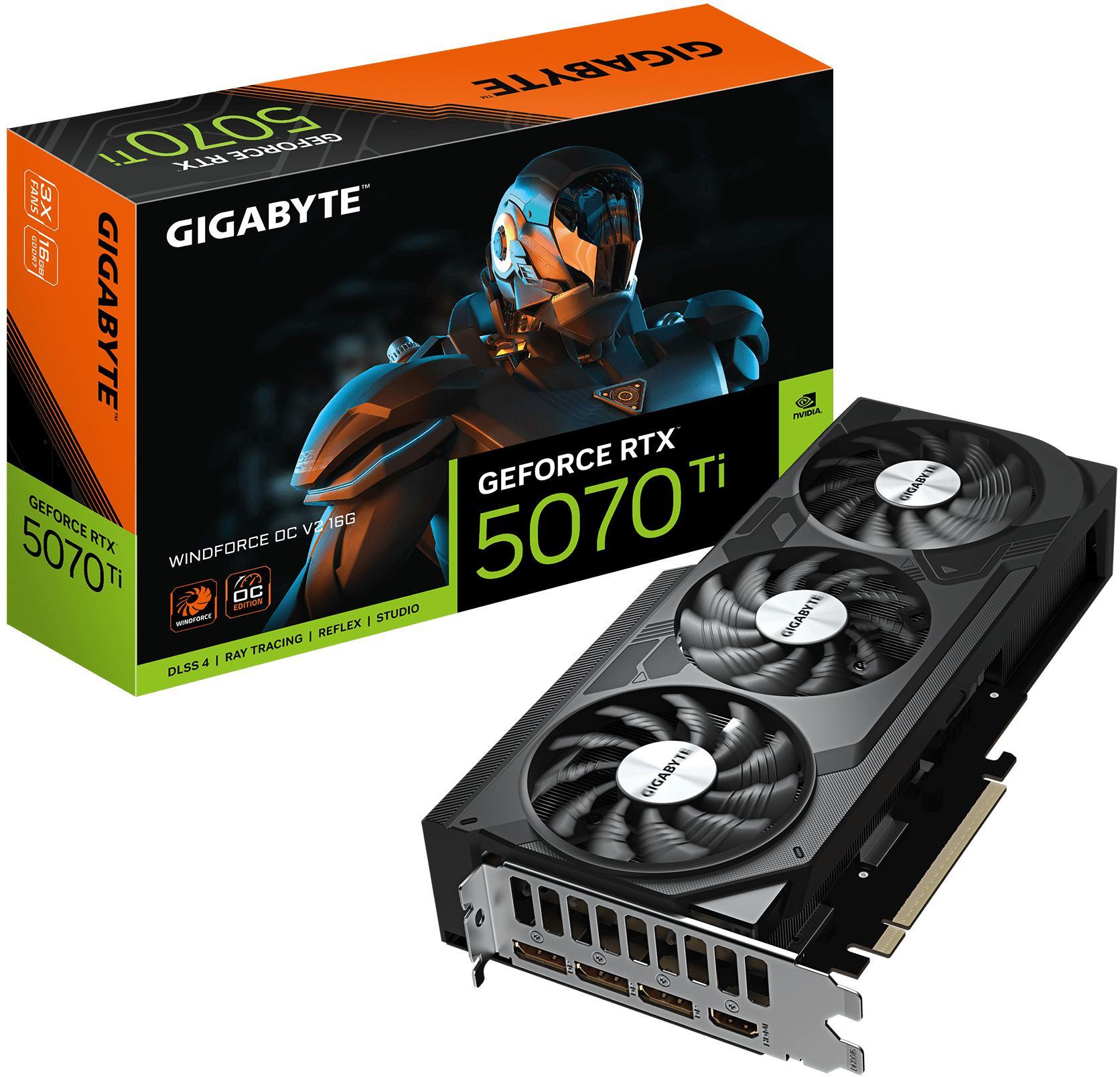 Picture of Picture of Gráfica Gigabyte GeForce® RTX 5070 Ti Windforce OC V2 16GB GDDR7 DLSS4