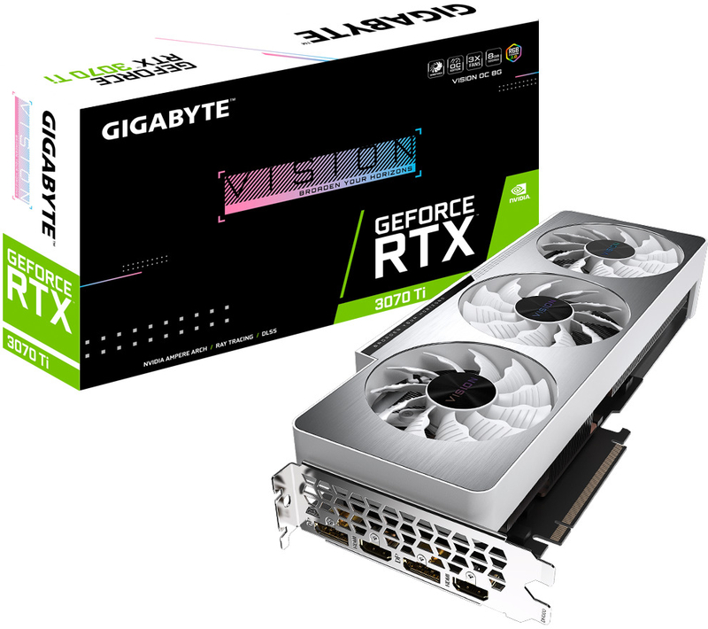 Gráfica Gigabyte GeForce® RTX 3070 Ti Vision OC 8GB GD6