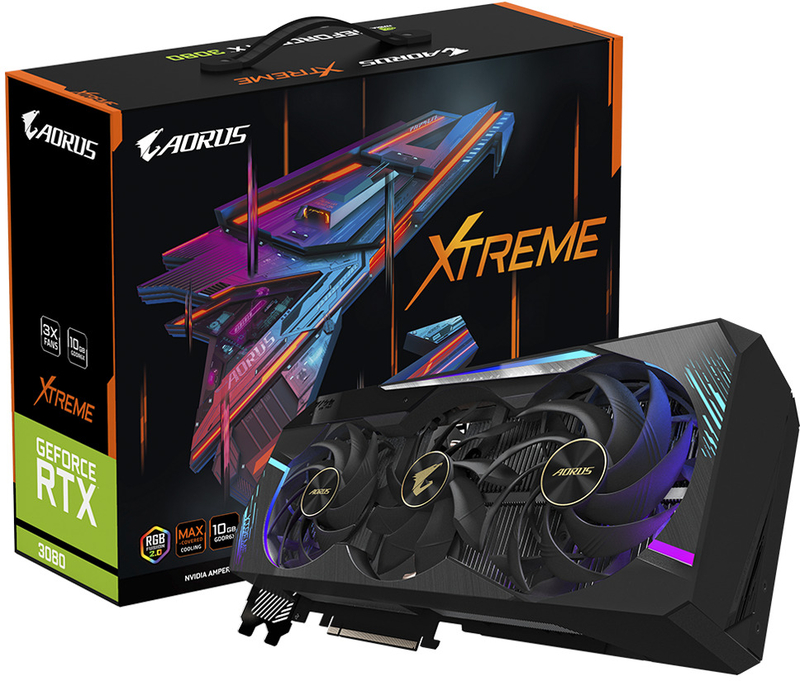 Gráfica Gigabyte GeForce® RTX 3080 Aorus Xtreme 10GB GD6X