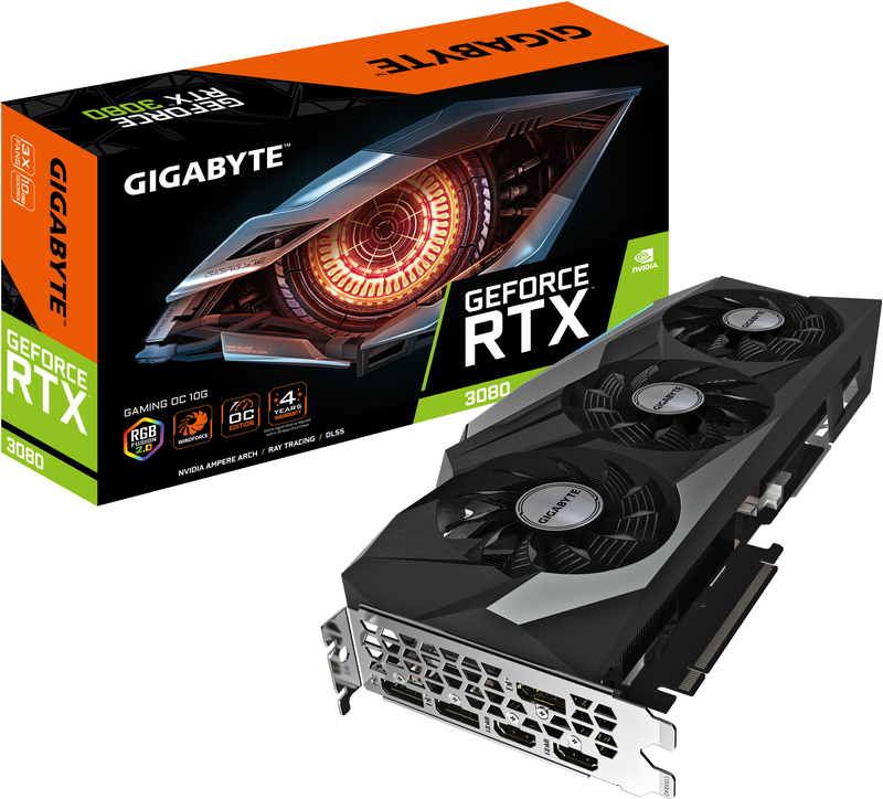 Gráfica Gigabyte GeForce® RTX 3080 Gaming OC 10GB GD6X