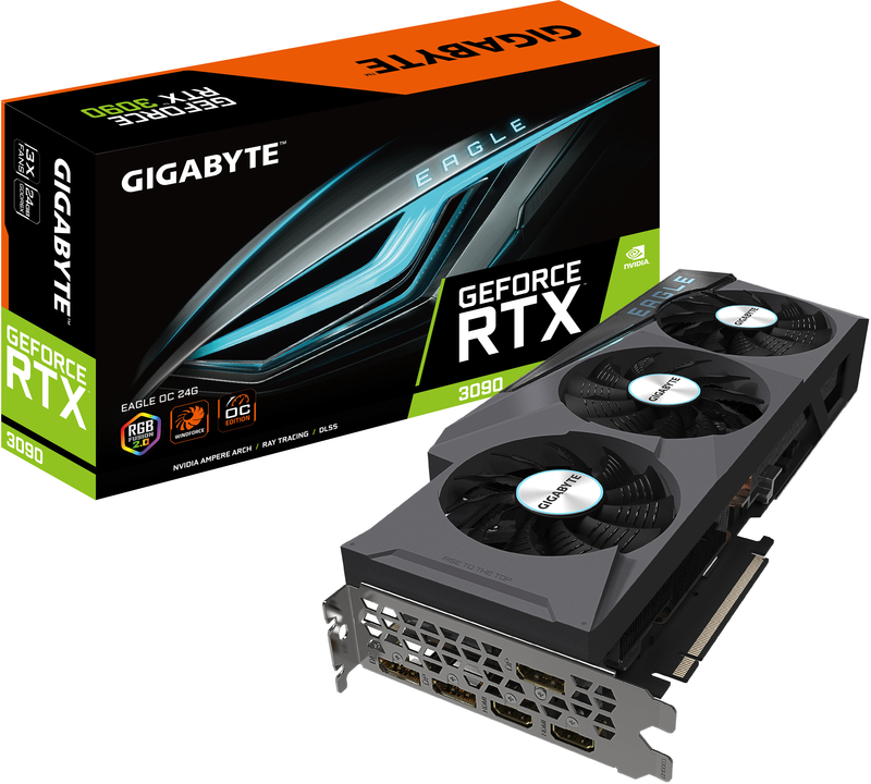 Gráfica Gigabyte GeForce® RTX 3090 Eagle OC 24GB GD6X