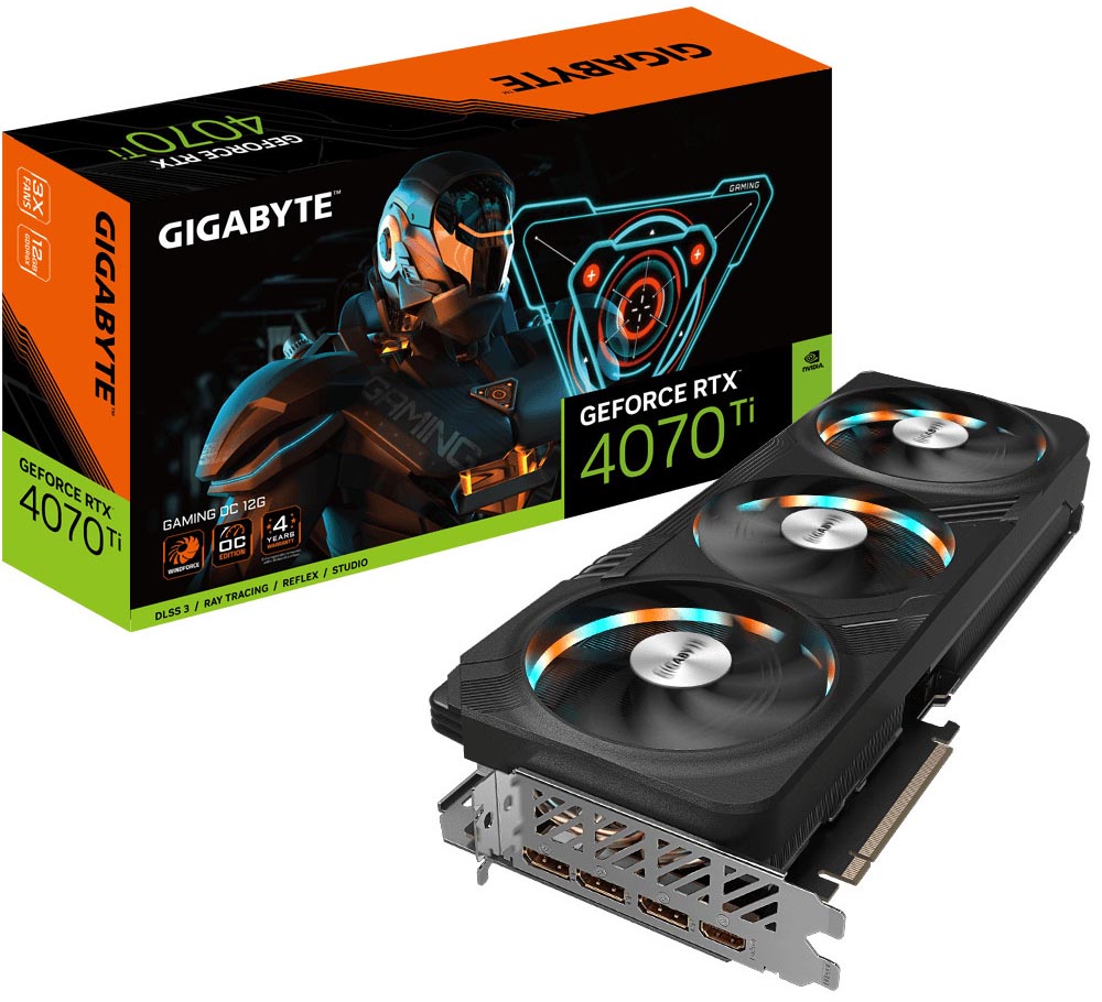 Gráfica Gigabyte GeForce® RTX 4070 Ti Gaming OC 12GB GD6X DLSS3