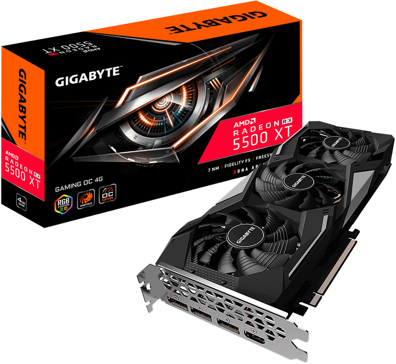Gráfica Gigabyte Radeon RX 5500 XT Gaming OC 4GB
