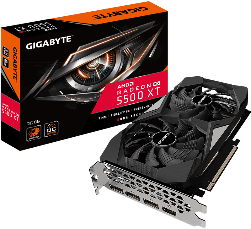 Gráfica Gigabyte Radeon RX 5500 XT OC 8GB