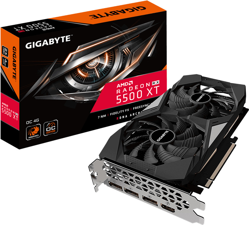 Gráfica Gigabyte Radeon RX 5500 XT OC 4GB