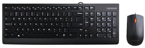 Lenovo - Teclado + Rato Lenovo 300 Combo USB Preto