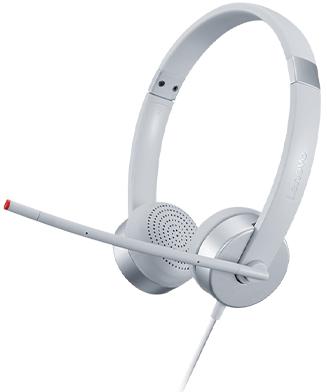 Lenovo - Headset Lenovo 100 Stereo Cinza Jack 3.5mm