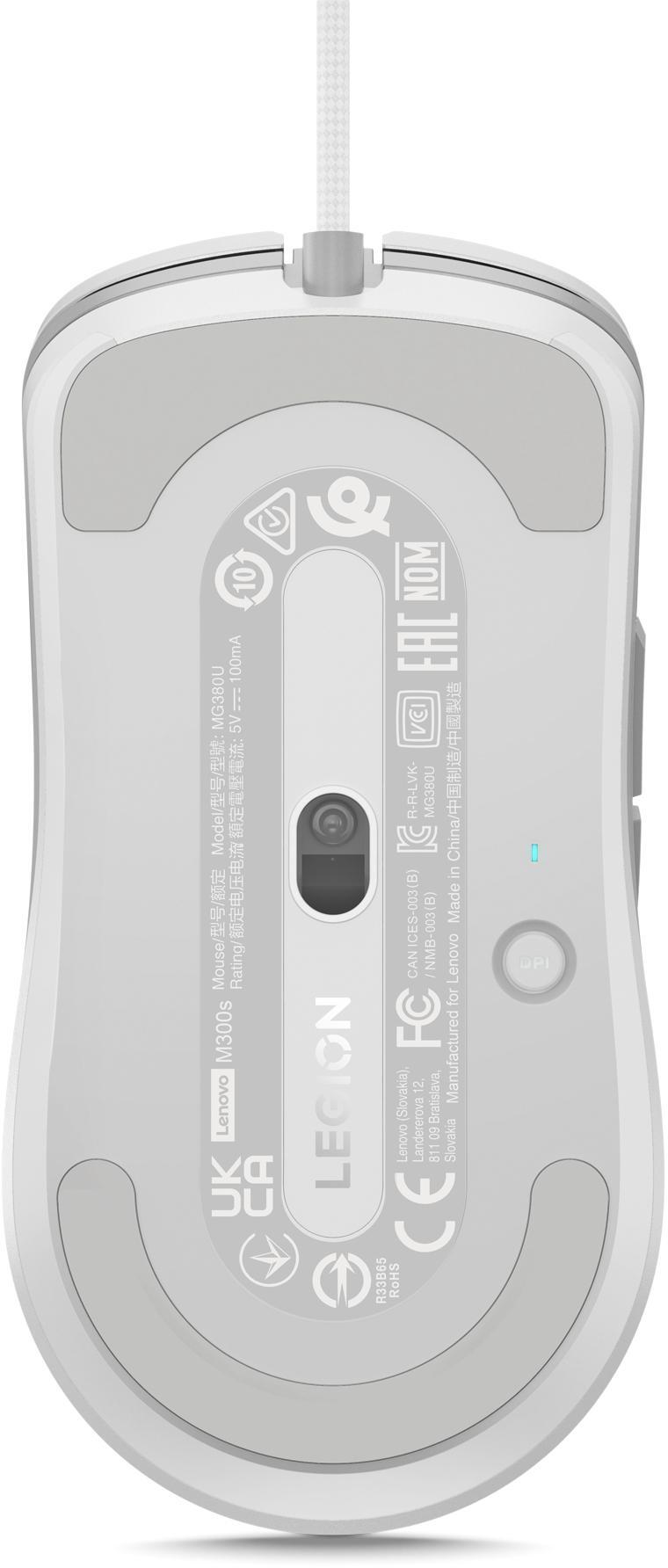 Lenovo - Rato Lenovo Legion M300s RGB Gaming Branco