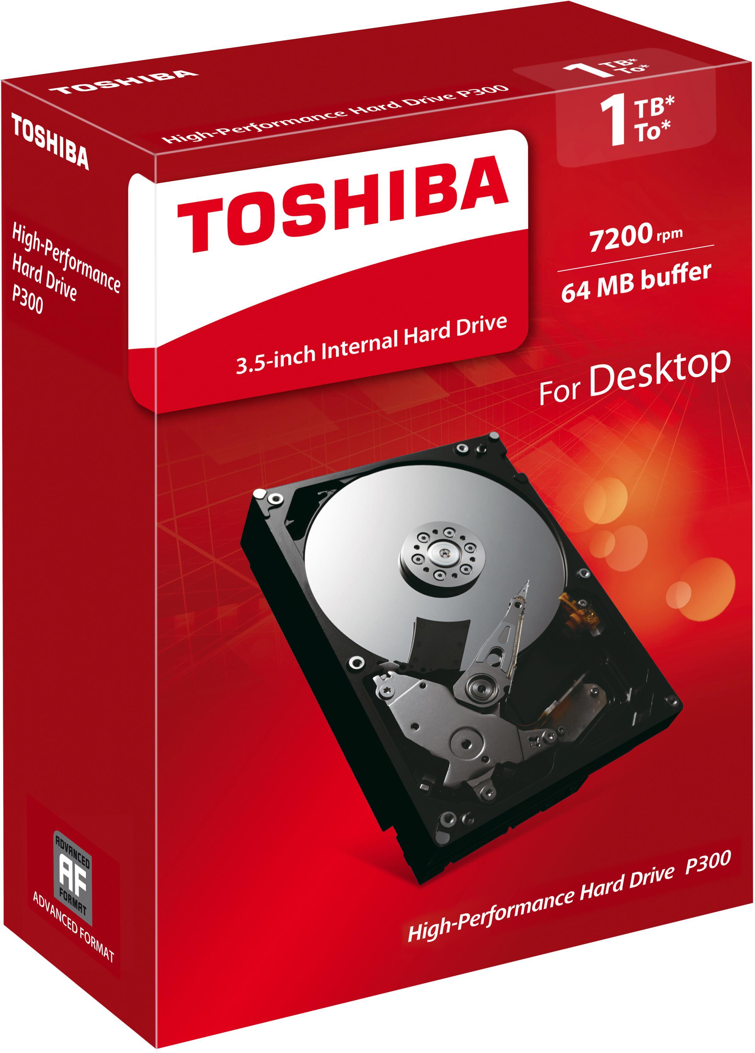 Toshiba - ** B Grade ** Disco Toshiba 1TB P300 7200rpm 64MB SATA III