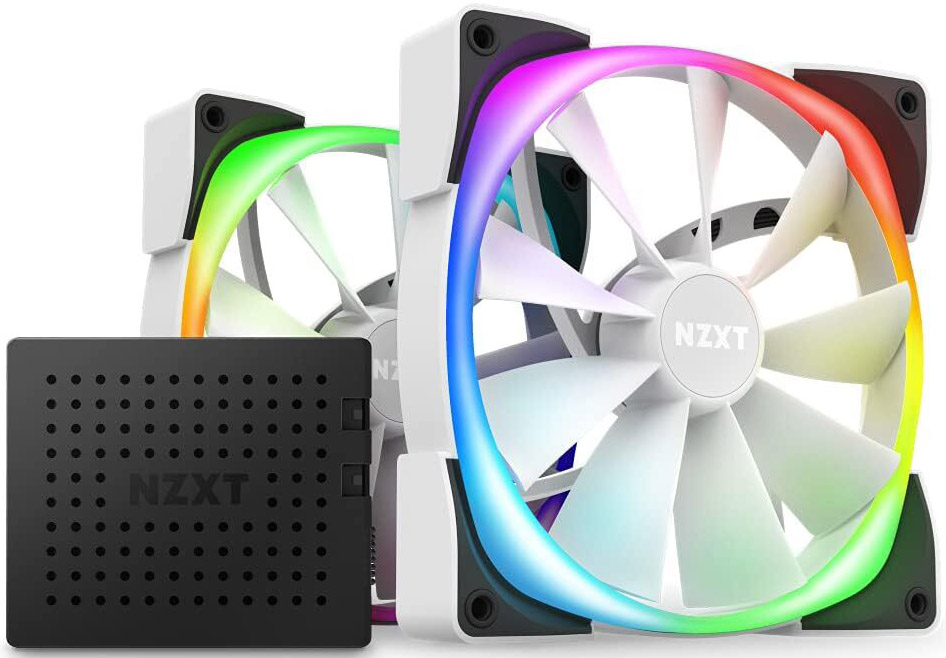 NZXT - Ventoinha NZXT Aer 2 RGB Double 140mm Branco