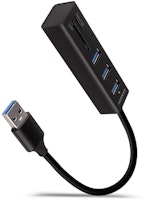 Multiport-Hub AXAGON HMA-CR3A,3x USB 3.0 Typ A, 1xRJ-45, SD, microSD