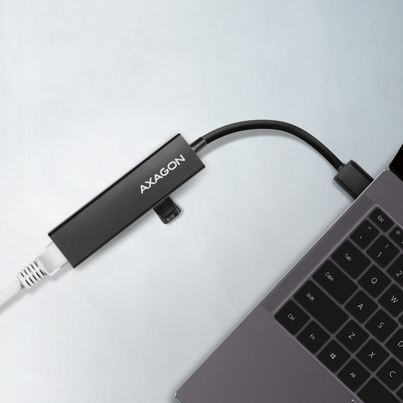 AXAGON - Multiport-Hub AXAGON HMA-GL3A USB 3.0 Typ A, Gbit-LAN, 3x USB-A, microSD