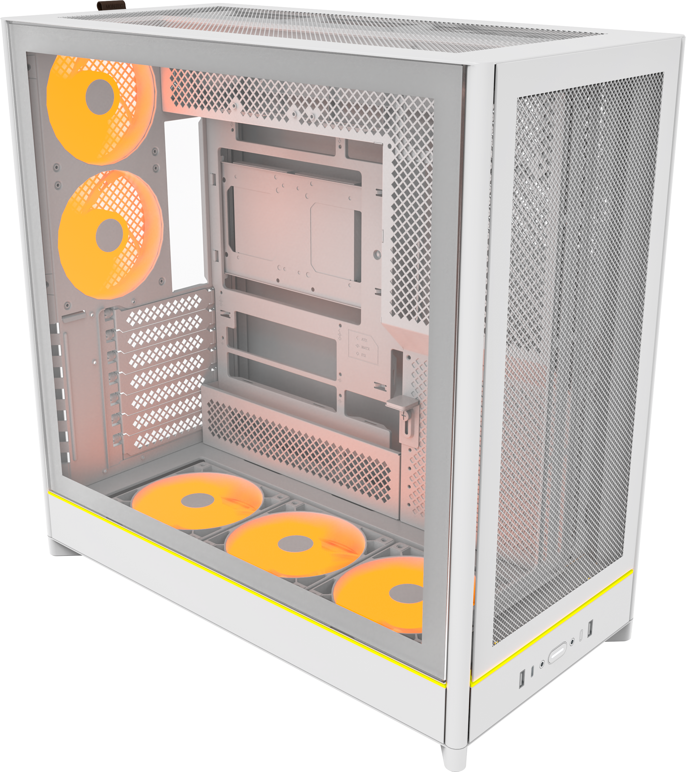 Montech - Caixa ATX Montech HS01 Pro Branco