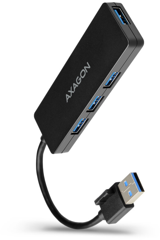Slim Hub AXAGON HUE-G1A Superspeed USB-A, 4x USB 3.0 - 15cm
