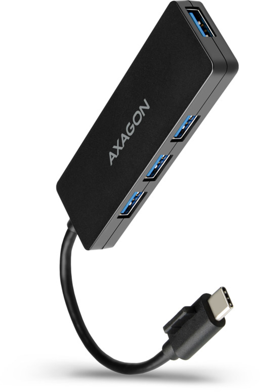 Slim Hub AXAGON HUE-G1C Superspeed USB-C 4x USB 3.0 - 14cm