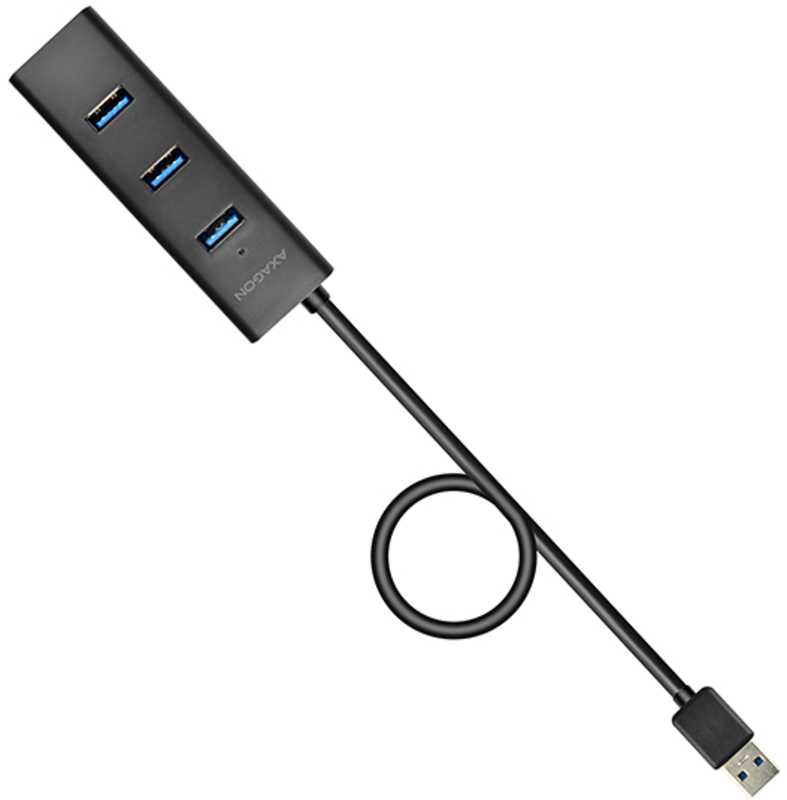 AXAGON - USB-A-Hub AXAGON HUE-S2BL, 4x USB 3.0 - 1.2m