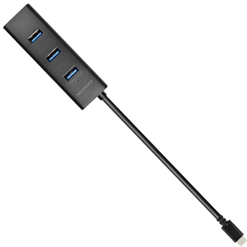 AXAGON - HUB de carregamento AXAGON HUE-S2C 4x USB3.0, MicroUSB Charging Connector, Type-C