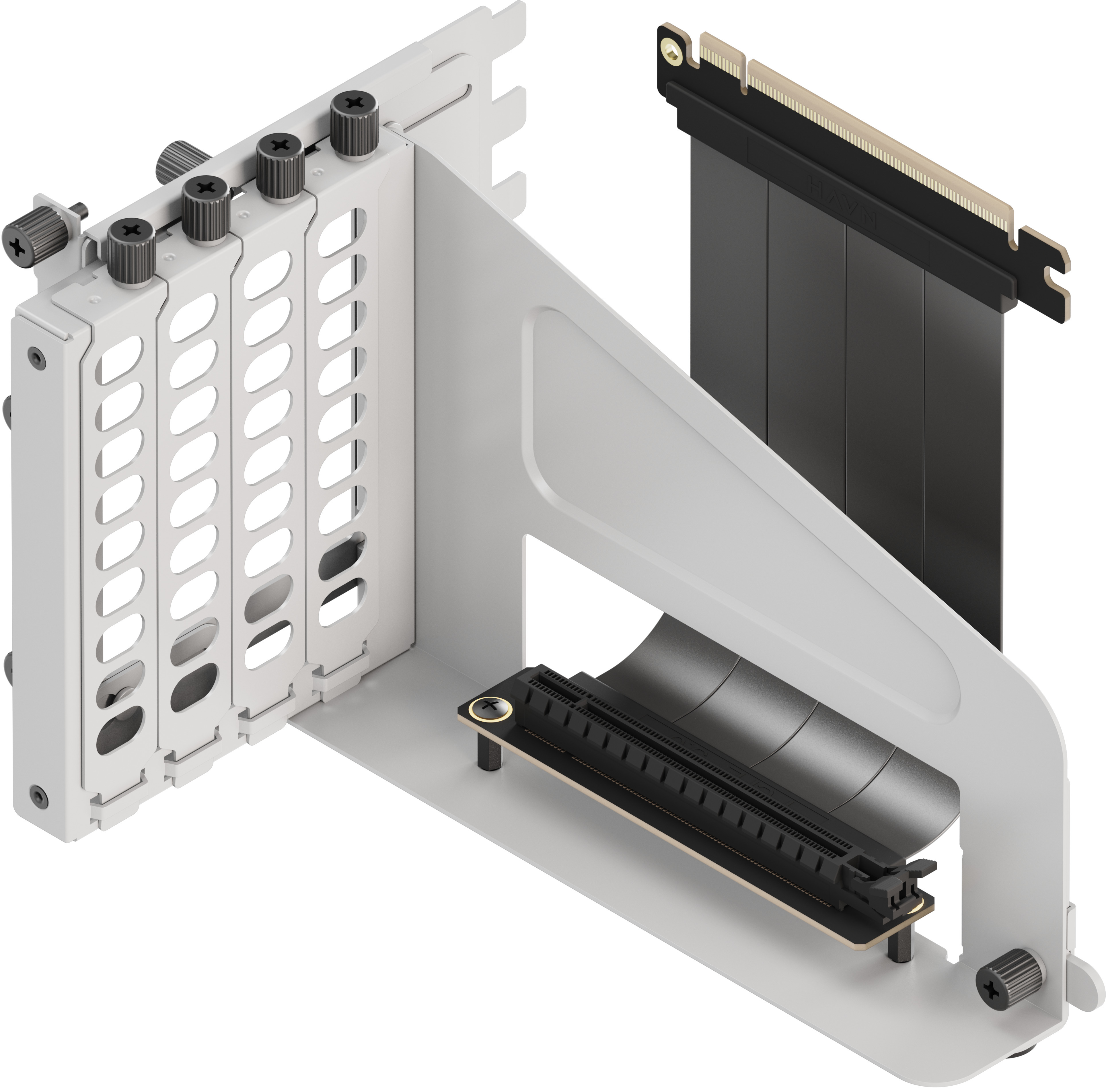 HAVN - Suporte Vertical GPU HAVN Com Riser - Branco