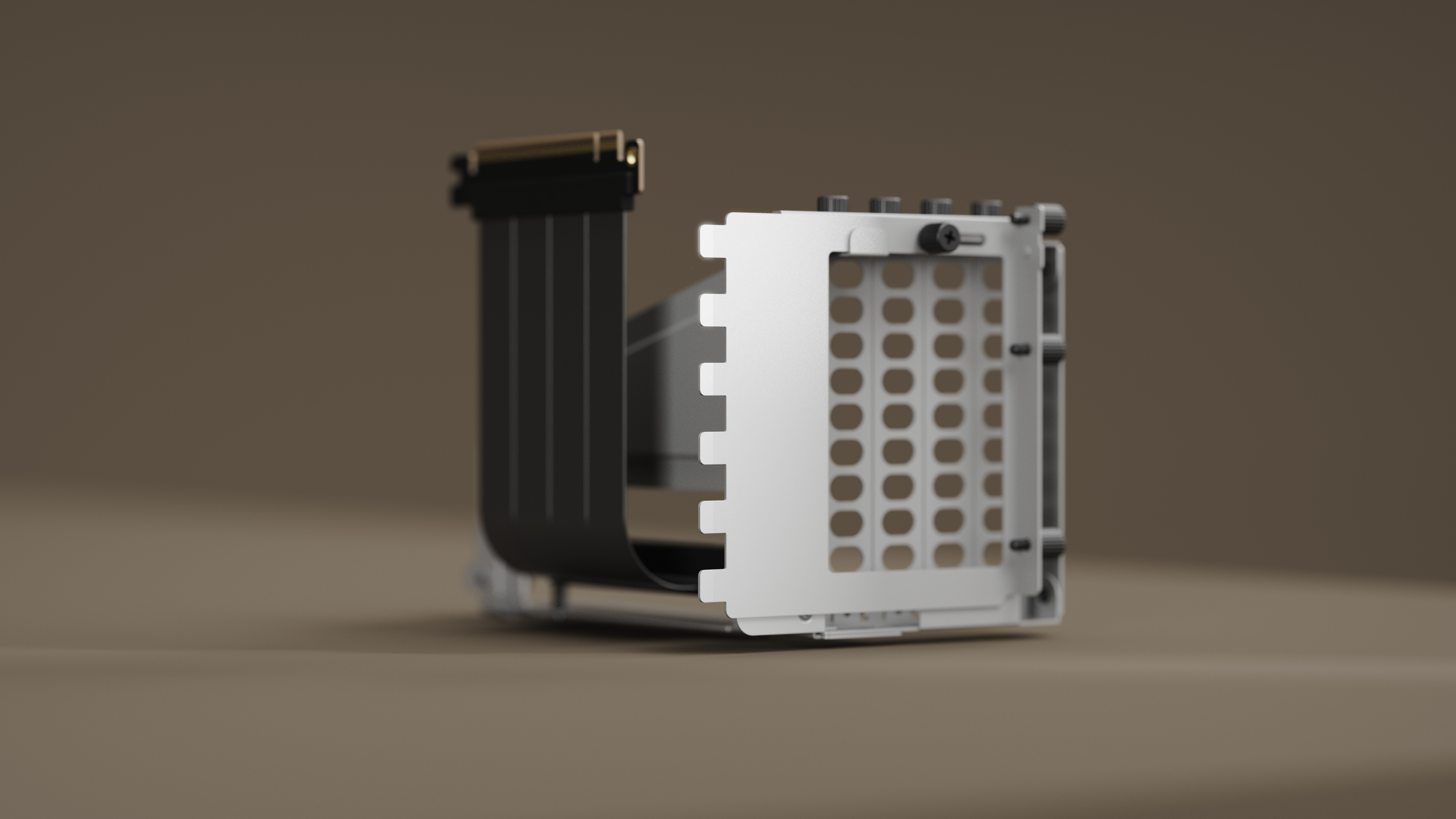 HAVN - Suporte Vertical GPU HAVN Com Riser - Branco