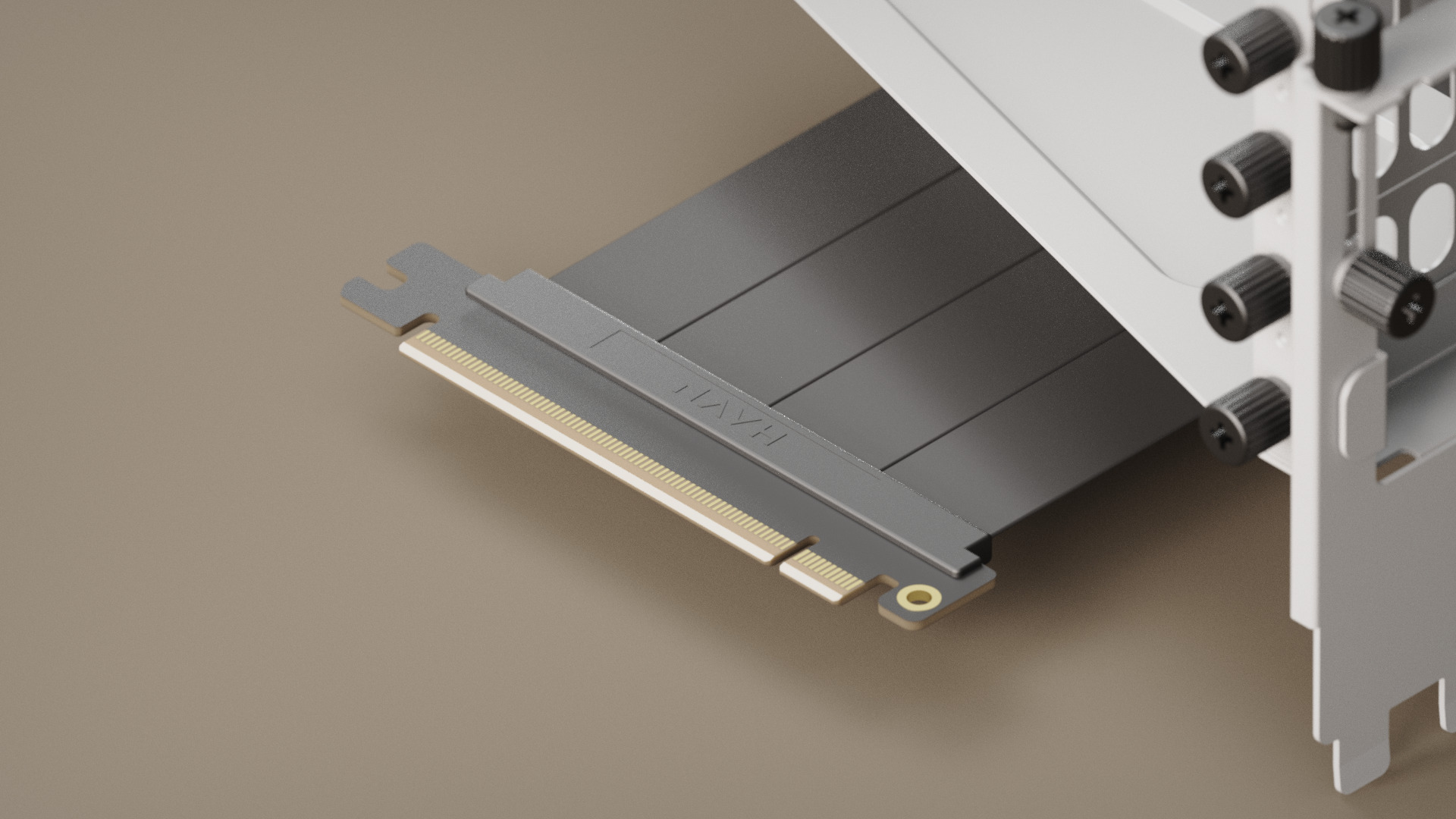 HAVN - Suporte Vertical GPU HAVN Com Riser - Branco