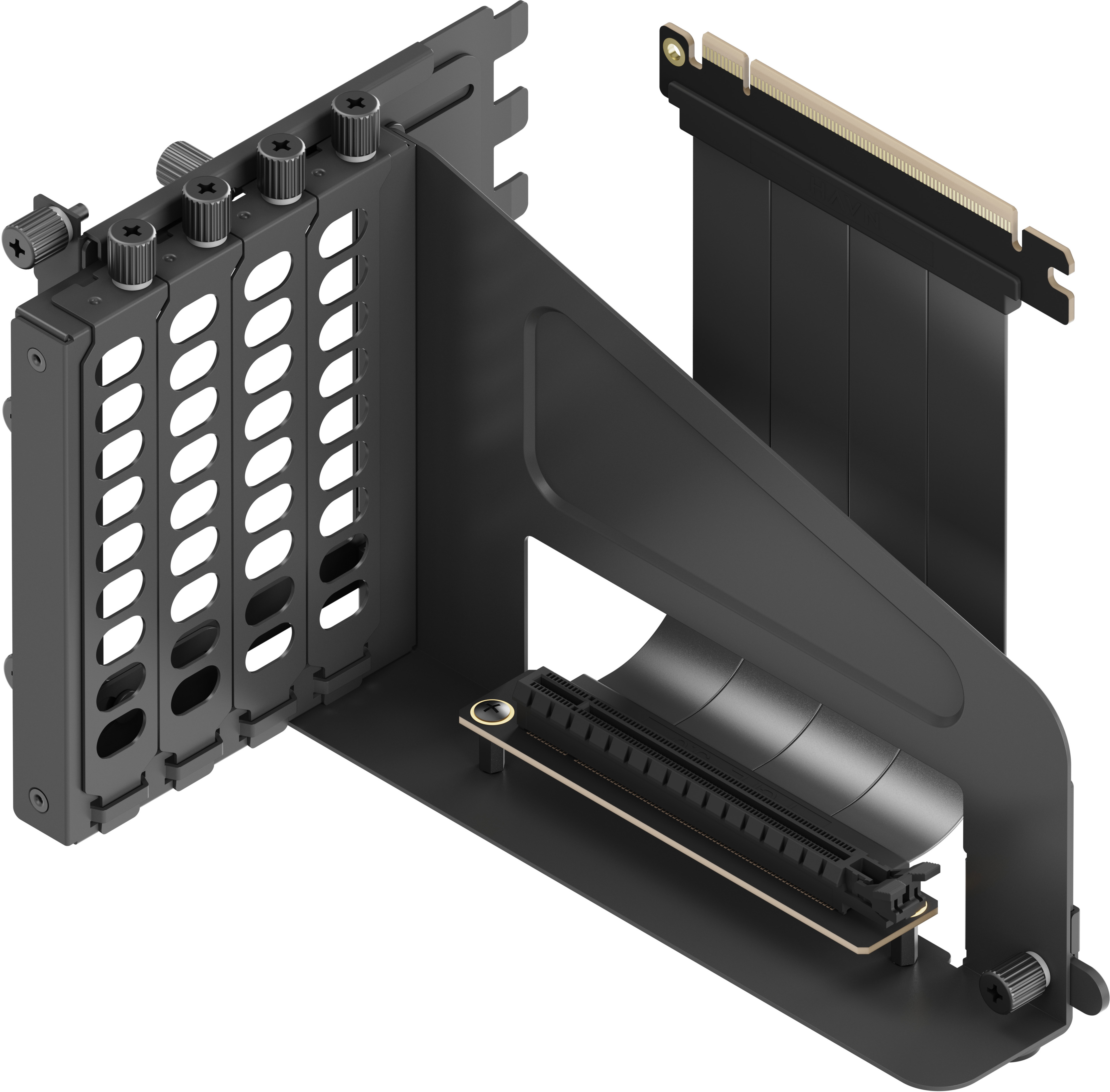 HAVN - Suporte Vertical GPU HAVN Com Riser - Preto