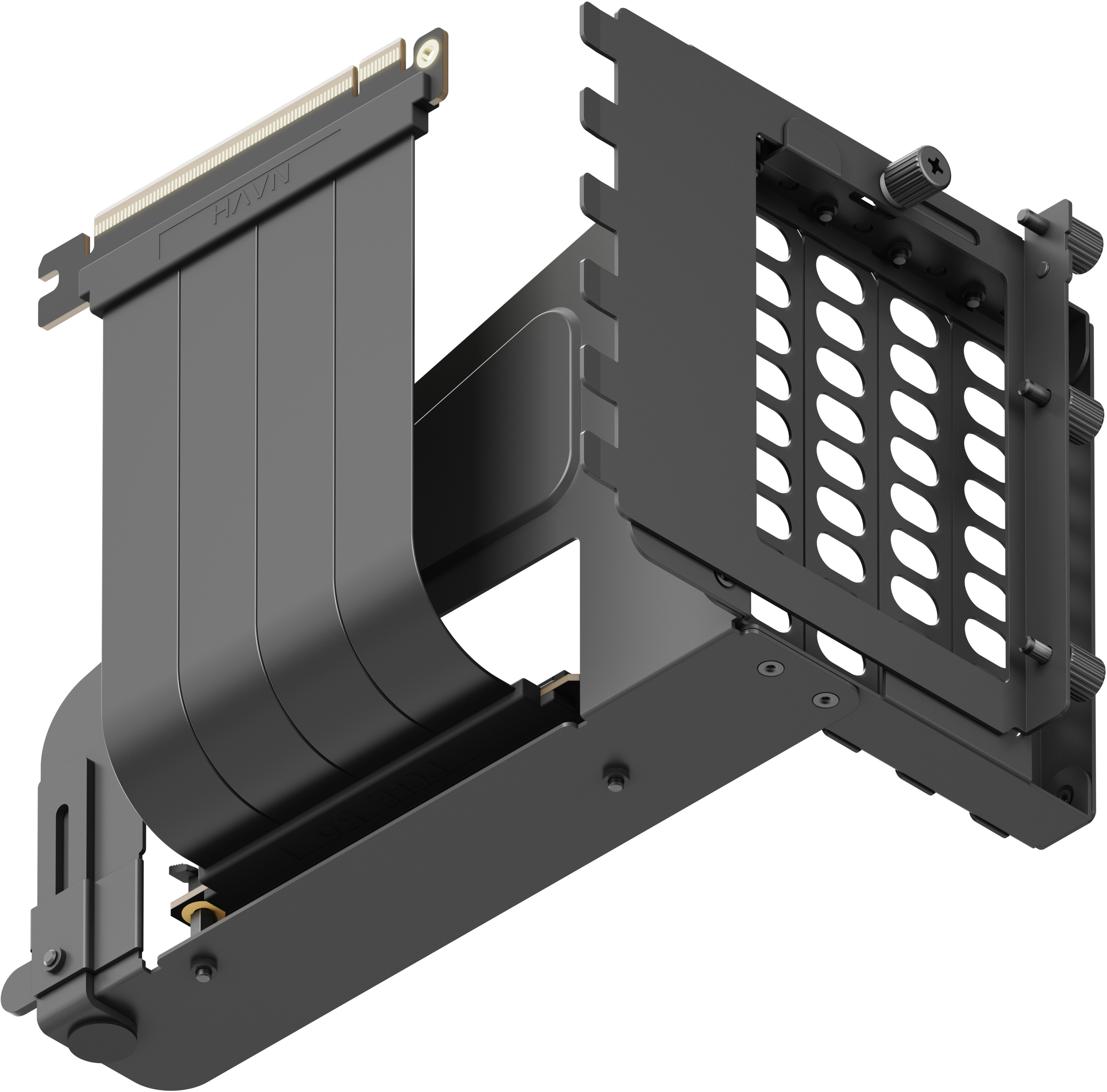 HAVN - Suporte Vertical GPU HAVN Com Riser - Preto
