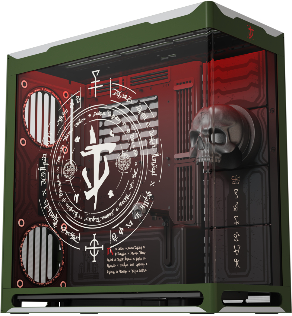 HAVN - Caixa ATX HAVN HS 420 Base Preto DOOM The Dark Ages Limited Edition