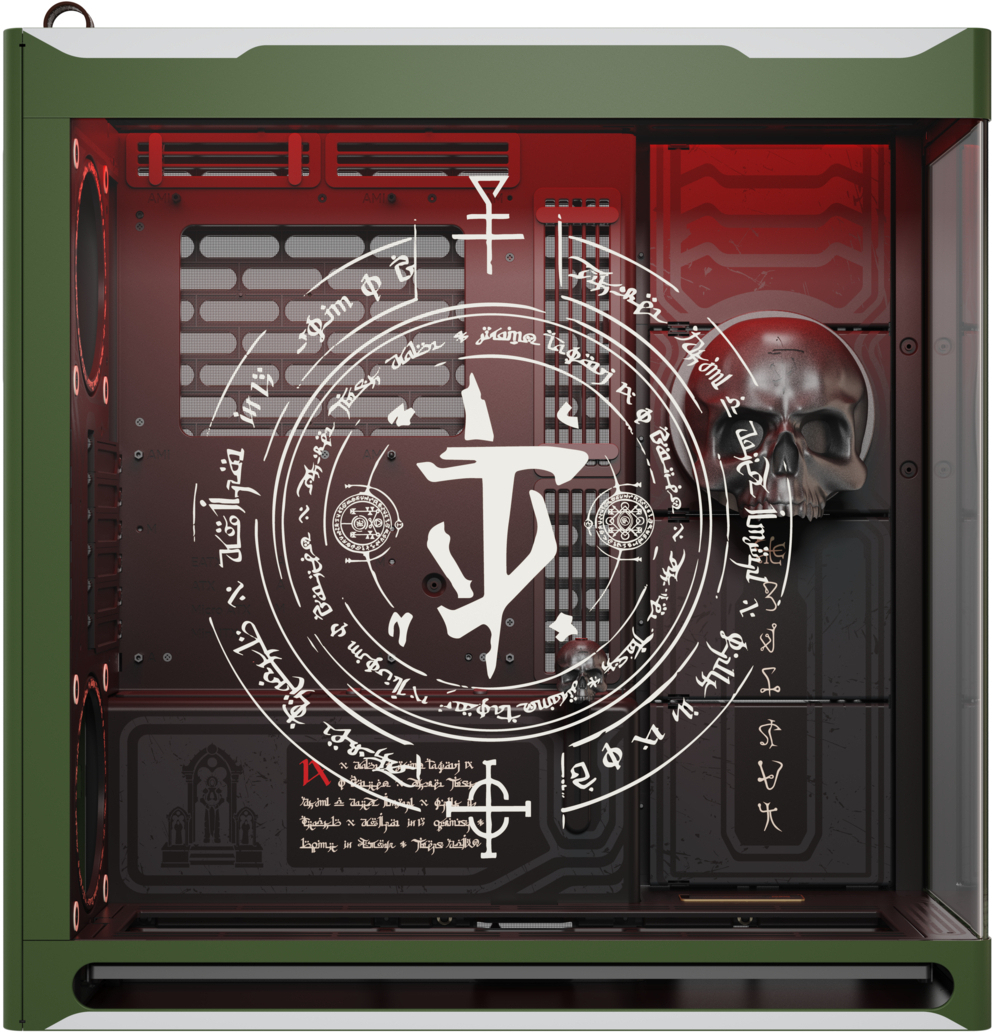 HAVN - Caixa ATX HAVN HS 420 Base Preto DOOM The Dark Ages Limited Edition