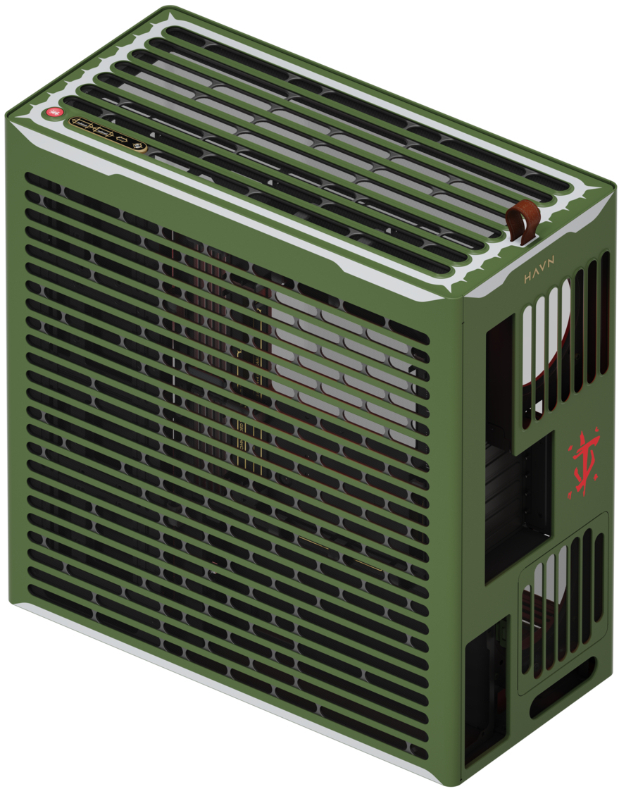 HAVN - Caixa ATX HAVN HS 420 Base Preto DOOM The Dark Ages Limited Edition