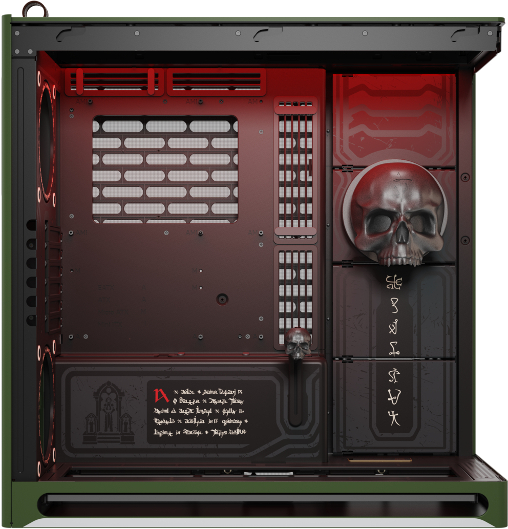 HAVN - Caixa ATX HAVN HS 420 Base Preto DOOM The Dark Ages Limited Edition