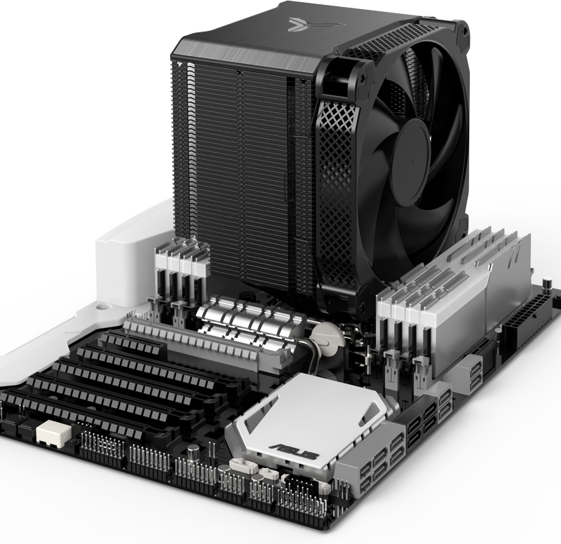 Jonsbo - Cooler CPU Jonsbo HX6250 Preto - 140mm (LGA 1700)